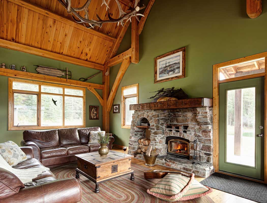 Cozy log cabins